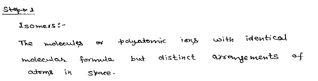 Chemistry homework question answer, step 1, image 1